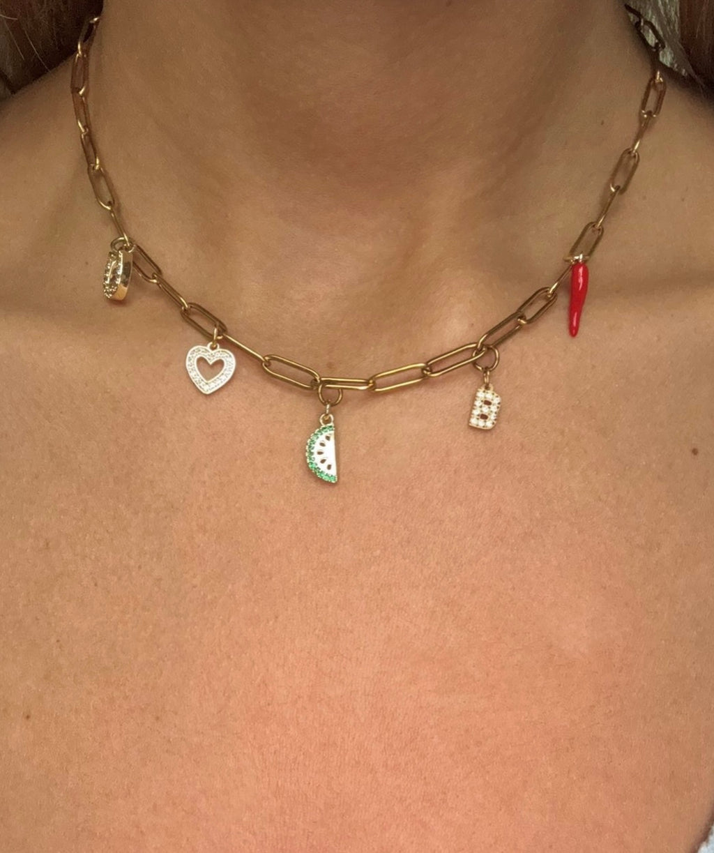 COLLIER CHARMS PERSONNALISABLE