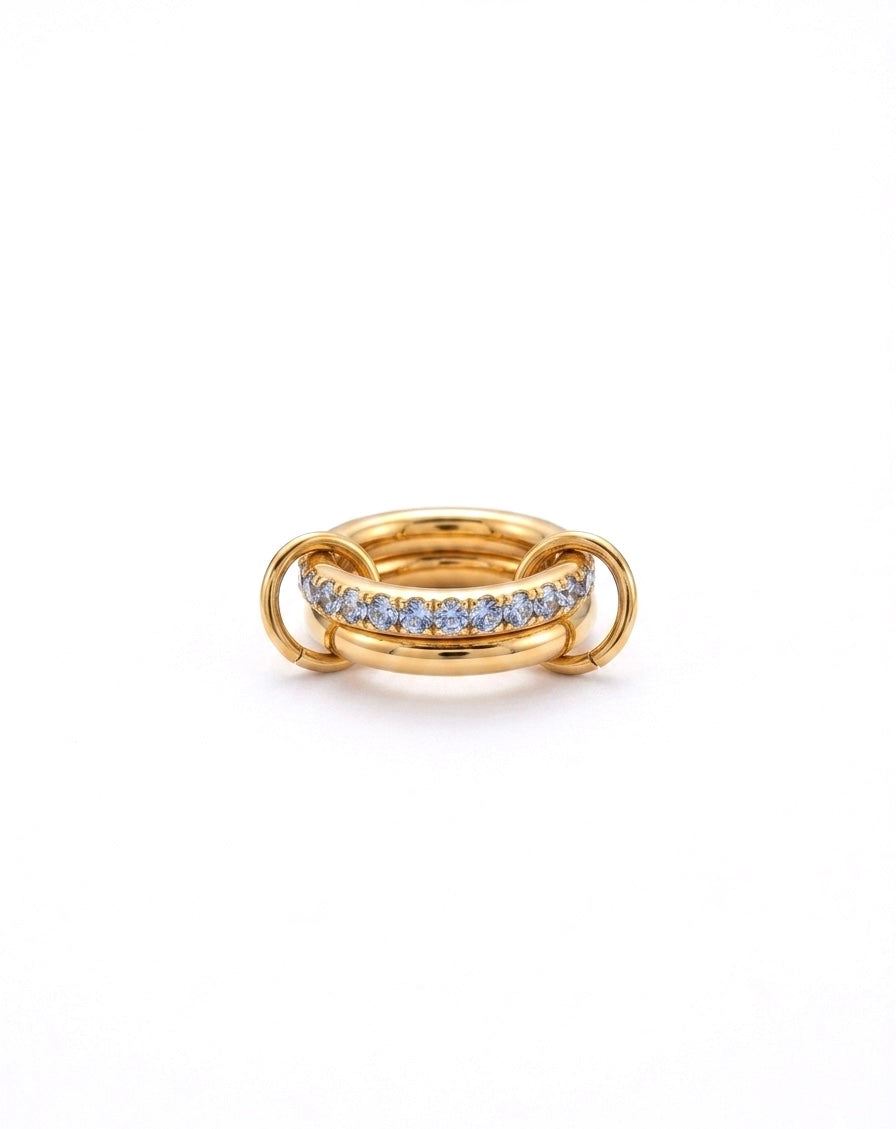 BAGUE DUO MELY BLEU