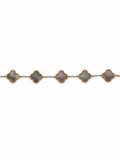BRACELET CLOVER GRIS NACRÉ